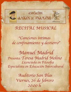 Recital Manuel Madrid. Unamuno y Fuerteventura