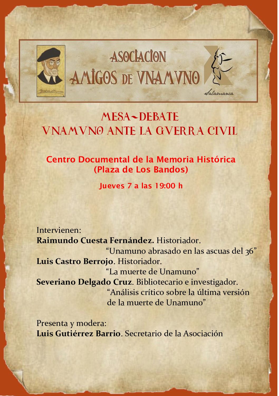 CARTEL DE MESA DEBATE